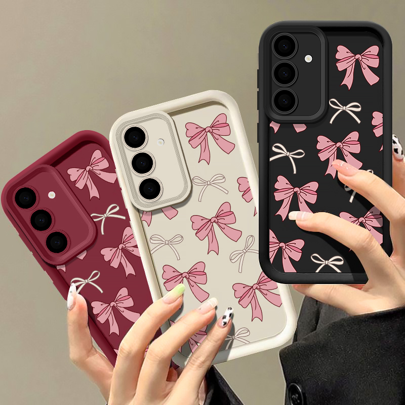 Samsung Galaxy A55 - Bow Tie Silicone Case For Samsung