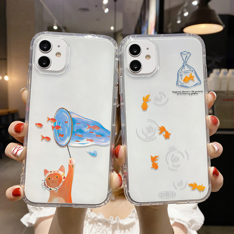 Lovely Fishes Clear Phone Case - Apple Iphone 16 评论和价格