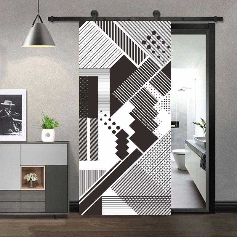 Door Stickers Adhesive Black a - Full Cover Adhesive 评论和价格