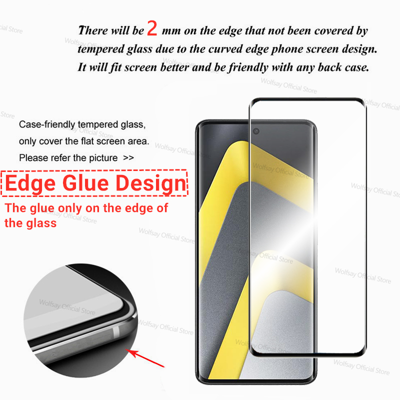 3/2/1 PCS 3D Curved Edge Glass - Curved Edge Screen 评论和价格