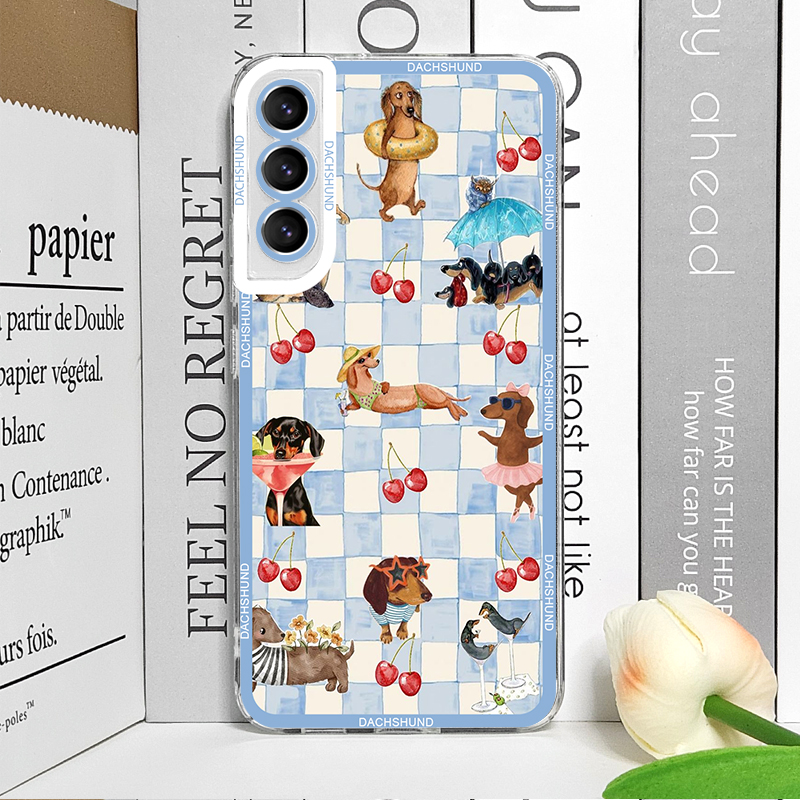 Cute Sausage Dog Phone Case fo - Samsung Galaxy S25 评论和价格