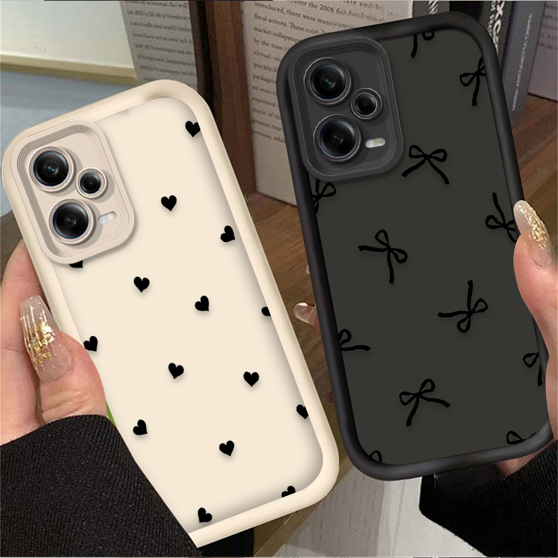 Black Love Heart Bowknot Phone - Xiaomi Redmi Note 13 评论和价格